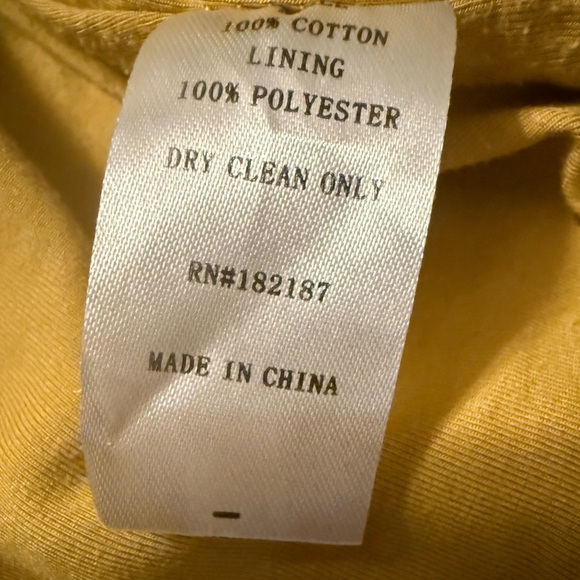 Valfré Mustard Yellow Cropped Jacket Heart Pockets Indie Coquette Y2K Zip Up L - Picture 7 of 7